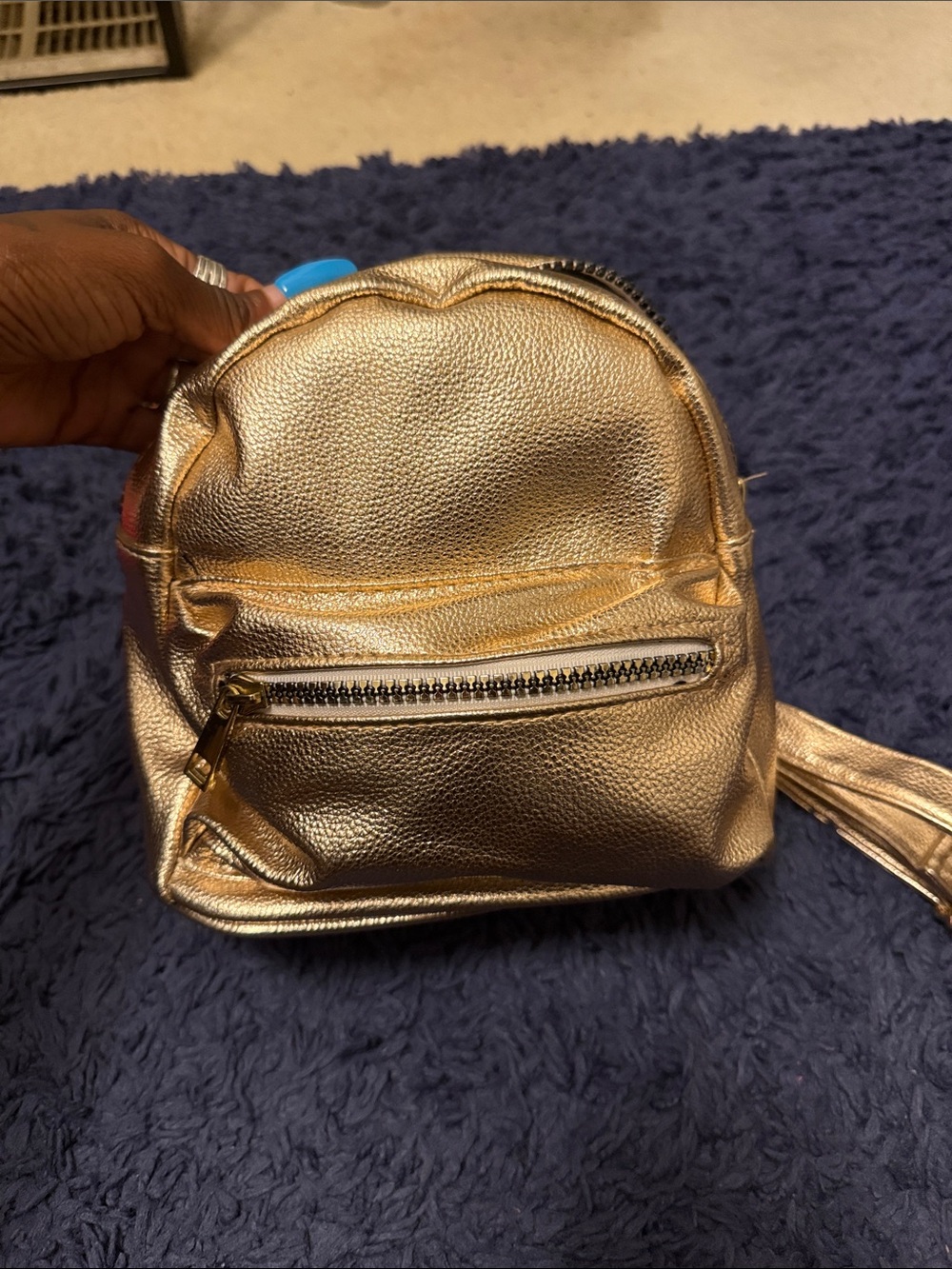 Gold Mini back pack NWT